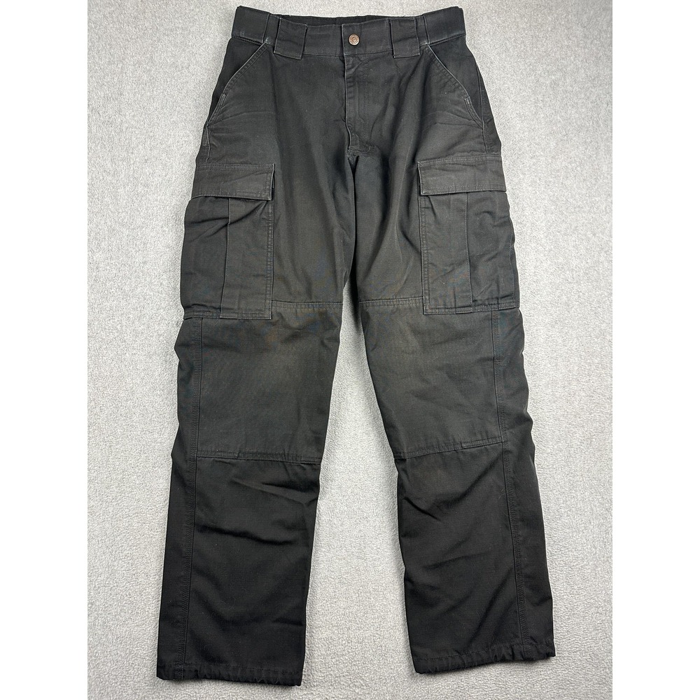 5.11 Tactical Pants Mens 34x33 Black Cargo Ripstop Workwear Duty Outdoor